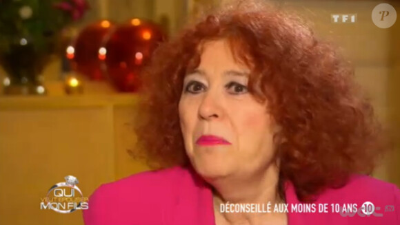 Pascale dans les premières minutes de Qui veut épouser mon fils ? saison 2, le 2 novembre 2012 sur TF1