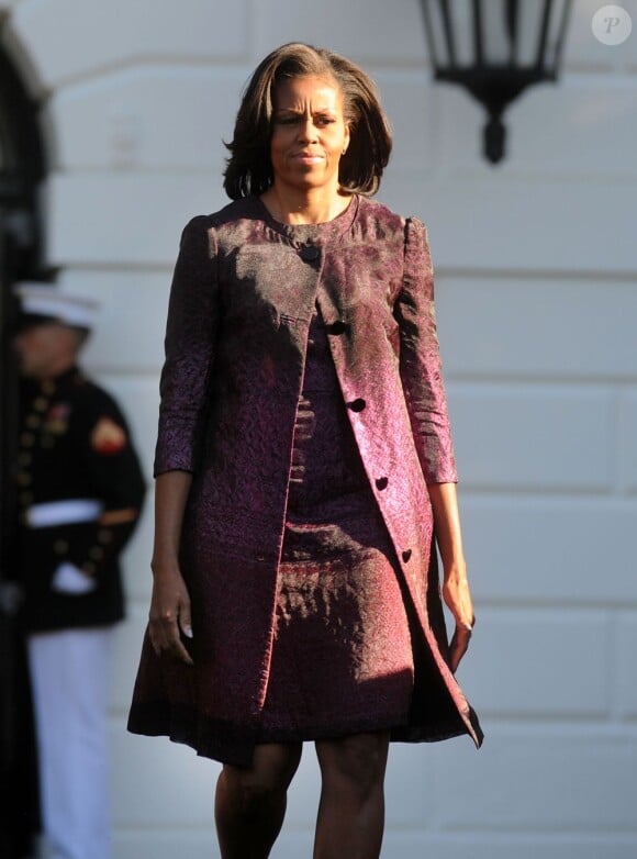 Michelle Obama lors de l'anniversaire des attaques du 11 septembre à Washington. Le 11 septembre 2012.