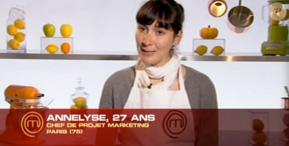 Annelyse dans Masterchef 2012 le jeudi 18 octobre 2012 sur TF1