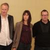 Stellan Skarsgard, Charlotte Gainsbourg et le réalisateur Lars von Trier pour le photocall de lancement de la production de Nymphomaniac le 20 septembre 2012