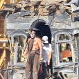 Johnny Depp sur le tournage de Lone Star le 27 septembre 2012