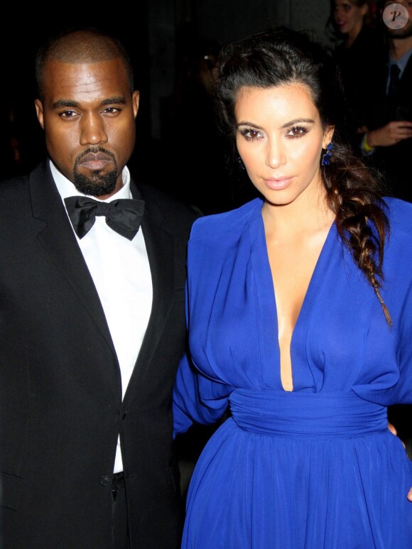 Kim Kardashian et Kanye West à New York, le 22 octobre 2012.