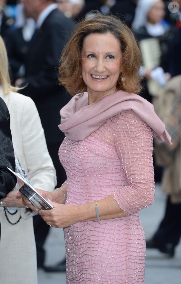 Paloma Rocasolano, maman de Letizia d'Espagne arrive à la remise des Prix Prince des Asturies à Oviedo le 26 octobre 2012