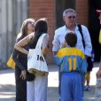 Calista Flockhart et Harrison Ford encouragent leur fils Liam à son match de football, le 27 octobre 2012 à Brentwood