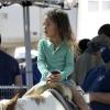 Nahla, 4 ans, est parfaitement à l'aise sur son cheval. De quoi rendre sa mère Halle Berry très fière. Photo prise en Californie le 28 octobre 2012.