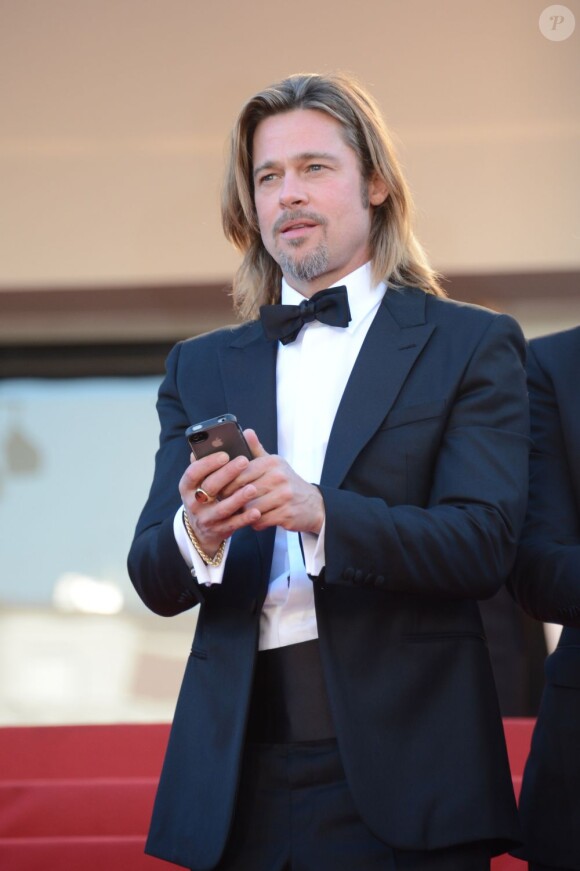 Brad Pitt, supporter du mariage gay, au Festival de Cannes le 22 mai 2012.