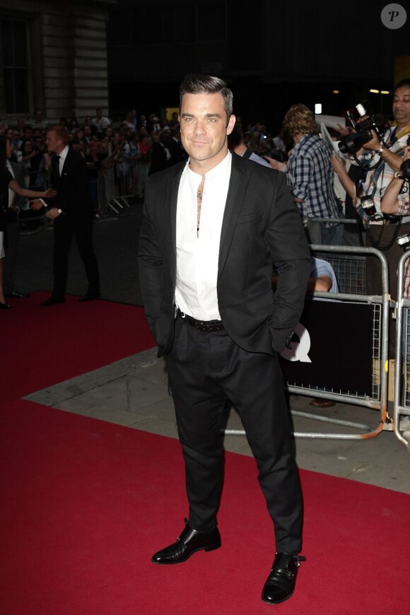 Robbie Williams à Londres le 4 septembre 2012.