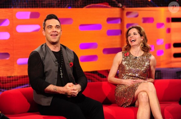 Robbie Williams sur le plateau du Graham Norton Show le 1er novembre 2012