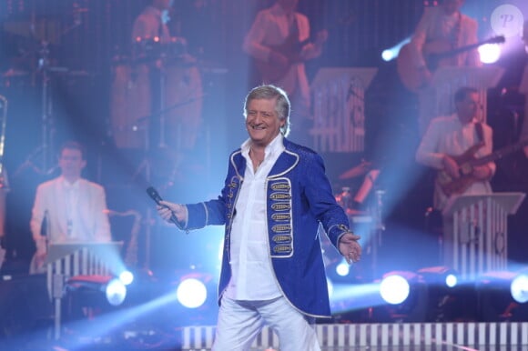 Patrick Sébastien lors de l'enregistrement de l'émission Les Années Bonheur n°43, le 23 octobre 2012, pour une diffusion le 15 décembre prochain.