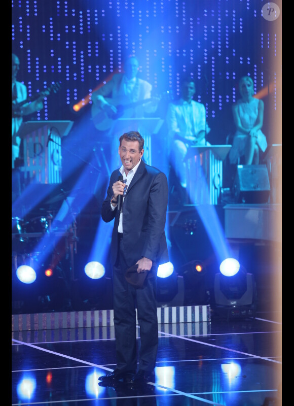 Thierry Garcia lors de l'enregistrement de l'émission Les Années Bonheur n°43, le 23 octobre 2012, pour une diffusion le 15 décembre prochain.