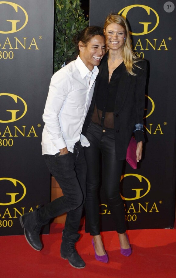 Julio Iglesias Jr. et sa fiancée Charisse Verhaert célèbrent leur dernière soirée de "célibataires" avant leur mariage, au club Gabana 1800 à Madrid, le 1er novembre 2012.