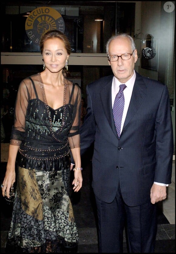 Isabel Preysler et son mari Miguel Boyer à Madrid, juin 2006.