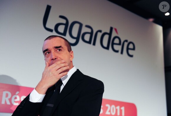 Arnaud Lagardère à Levallois-Perret, le 8 mars 2012.