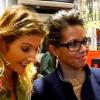 Audrey Pulvar et Caroline Ithurbide visitent un sex-shop nouvelle génération pour Le Grand 8, sur D8, le 6 novembre 2012.