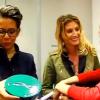 Audrey Pulvar et Caroline Ithurbide visitent un sex-shop nouvelle génération pour Le Grand 8, sur D8, le 6 novembre 2012.