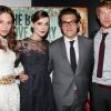 Alicia Vikander, Keira Knightley, Joe Wright et Domhnall Gleeson pour l'avant-première du film Anna Karenina à New York, le 7 novembre 2012.