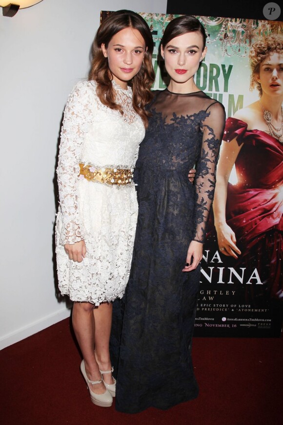 Les deux vedettes féminines du film Anna Karénine, Keira Knightley et Alicia Vikander