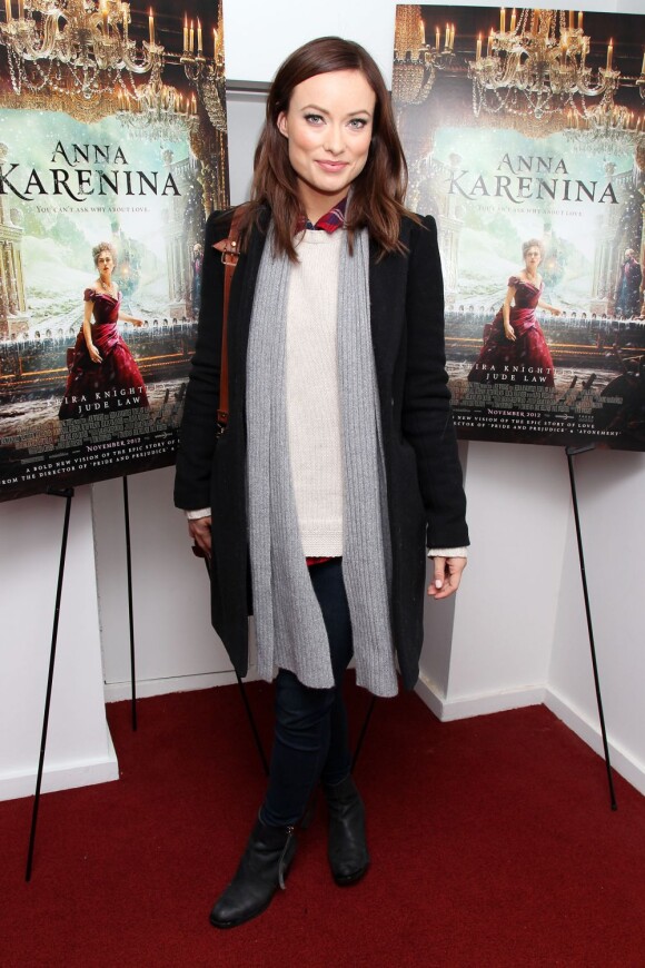 Olivia Wilde à l'avant-première du film Anna Karenina à New York, le 7 novembre 2012.