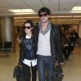 Rumer Willis et son compagnon Jayson Blair lors de leur arrivée à l'aéroport de Miami le 8 novembre 2012