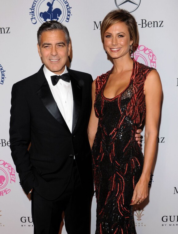 George Clooney et sa compagne Stacy Keibler à Los Angeles le 20 octobre 2012