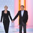 Michel Drucker et Patricia Kaas sur le plateau de Vivement Dimanche diffusé le 11 novembre 2012.