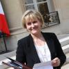 Nadine Morano lors de la sortie du dernier conseil des ministres, le 9 mai 2012.