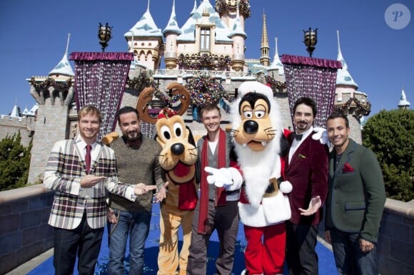 Les Backstreet Boys au parc Disney à Los Angeles le 4 novembre 2012.