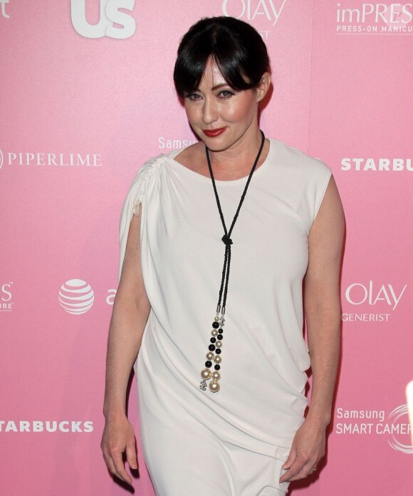 Shannen Doherty à la soirée US Weekly hot à Hollywood, le 18 avril 2012.