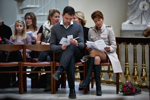 La comtesse Alexandra de Frederiksborg lors d'une commémoration à la cathédrale de Copenhague le 4 novembre 2012, en sa qualité de marraine d'une association de soutien dans les cas de mort infantile.