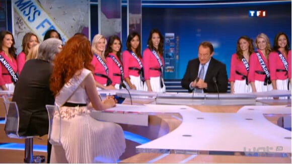 Miss France 2013 : Les 33 Miss sublimes s'invitent au JT de Jean-Pierre Pernaut