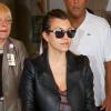 Kourtney Kardashian et ses deux enfants Mason et Penélope arrivent à Miami, le 14 novembre 2012.