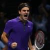 Roger Federer le 12 novembre 2012 lors de la finale du Masters de Londres