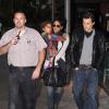 Halle Berry, sa fille Nahla et Olivier Martinez après une sortie au cinéma à Los Angeles, le 15 novembre 2012.
