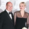 La princesse Charlene et Albert II de Monaco au dîner de gala pour el 25e anniversaire du restaurant gastronomique le Louis XV à l'Hôtel de Paris, Monaco le 17 novembre 2012.