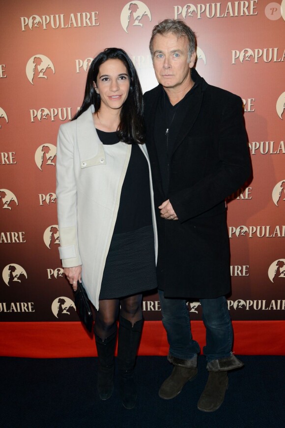 Franck Dubosc et sa femme Danièle lors de l'avant-première du film Populaire à l'UGC Normandie à Paris le 19 novembre 2012