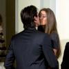 Adrien Brody semble plus amoureux que jamais de sa belle Lara Lieto, lors de la soirée GQ Men of the Year Award 2012 au Palace Hotel de Madrid, le 19 novembre 2012.