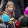 La princesse Maxima des Pays-Bas célébrait le 17 novembre 2012 avec ses filles Catharina-Amalia, presque 9 ans, Alexia, 7 ans, et Ariane, 5 ans, l'arrivée triomphale de Saint-Nicolas (Sinterklaas) à La Haye.