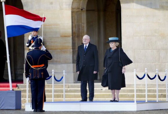 La reine Beatrix des Pays-Bas accueillait le 20 novembre 2012 le président slovaque Ivan Gasparovic.
