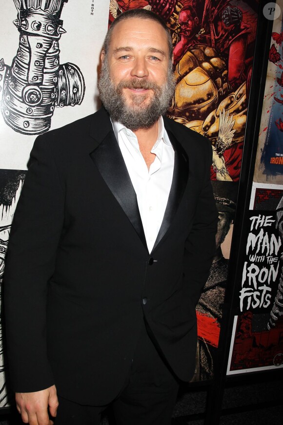 Russell Crowe lors d'une séance spéciale à New York de The Man With The Iron Fists, le 28 octobre 2012.