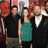 Mark Abraham, Eli Roth, Grace Huang, Russell Crowe et le rappeur-réalisateur RZA pour The Man With The Iron Fists, le 28 octobre 2012.
