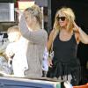 Kate Hudson et son fils Bingham fêtent l'anniversaire de la superbe grand-mère Goldie Hawn à Los Angeles le 21 novembre 2012.