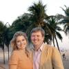 Le prince Willem-Alexander et la princesse Maxima des Pays-Bas devant la plage de Copacabana à Rio de Janeiro le 23 novembre 2012, à la fin de leur séjour officiel au Brésil.