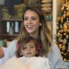 Jessica Alba et sa fille Hono lors d'un tête-à-tête shopping  le 25 novembre 2012 à Los Angeles