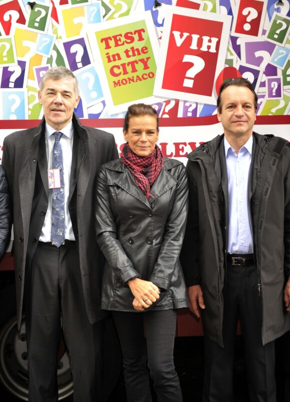 La princesse Stéphanie de Monaco lançait le 26 novembre 2012 sur le parvis de Sainte-Dévote, en sa qualité de présidente de Fight Aids Monaco et ambassadrice d'Onusida, la campagne de dépistage anonyme et gratuit Test in the City, à quelques jours de la Journée mondiale de lutte contre le sida.