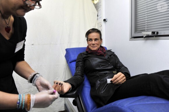 La princesse Stéphanie de Monaco lançait le 26 novembre 2012 sur le parvis de Sainte-Dévote, en sa qualité de présidente de Fight Aids Monaco et ambassadrice d'Onusida, la campagne de dépistage anonyme et gratuit Test in the City, à quelques jours de la Journée mondiale de lutte contre le sida.