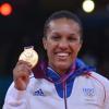 Lucie Décosse lors de sa médaille d'or obtenue aux Jeux olympiques de Londres le 1er août 2012 à Londres