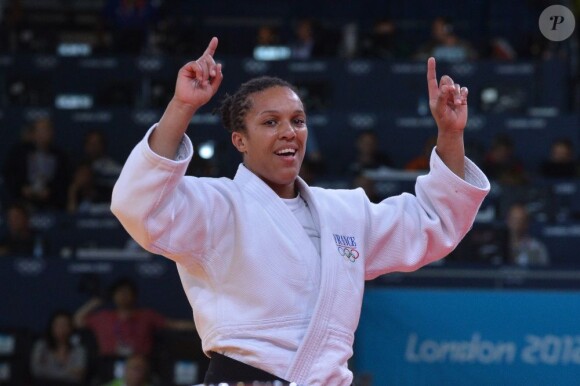 Lucie Décosse lors de sa médaille d'or obtenue aux Jeux olympiques de Londres le 1er août 2012 à Londres