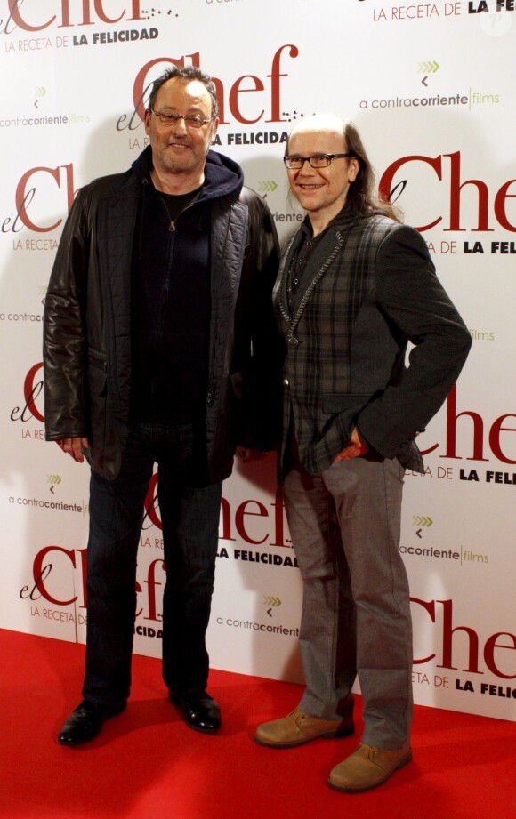 Jean Reno et Santiago Segura à la premiere de El Chef à Madrid le 26 novembre 2012 à l'hôtel Intercontinental