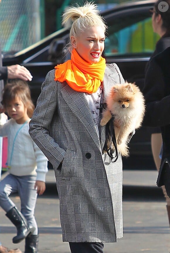 Gwen Stefani et Gavin Rossdale repartent de l'école de leur fils Zuma à Los Angeles le 27 novembre 2012.