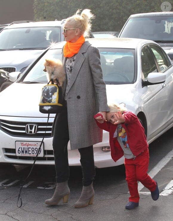 Gwen Stefani et son fils Zuma à Los Angeles le 27 novembre 2012.